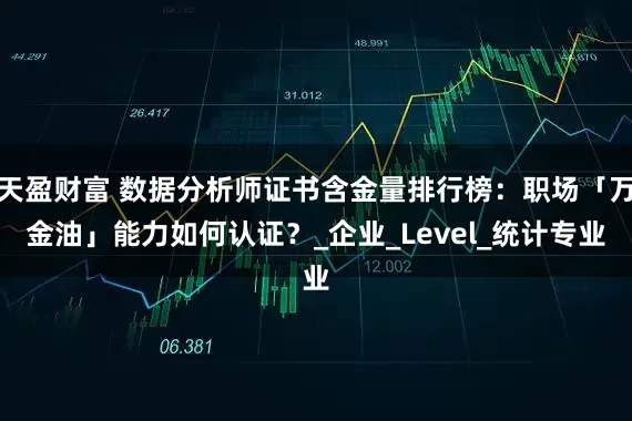 天盈财富 数据分析师证书含金量排行榜：职场「万金油」能力如何认证？_企业_Level_统计专业